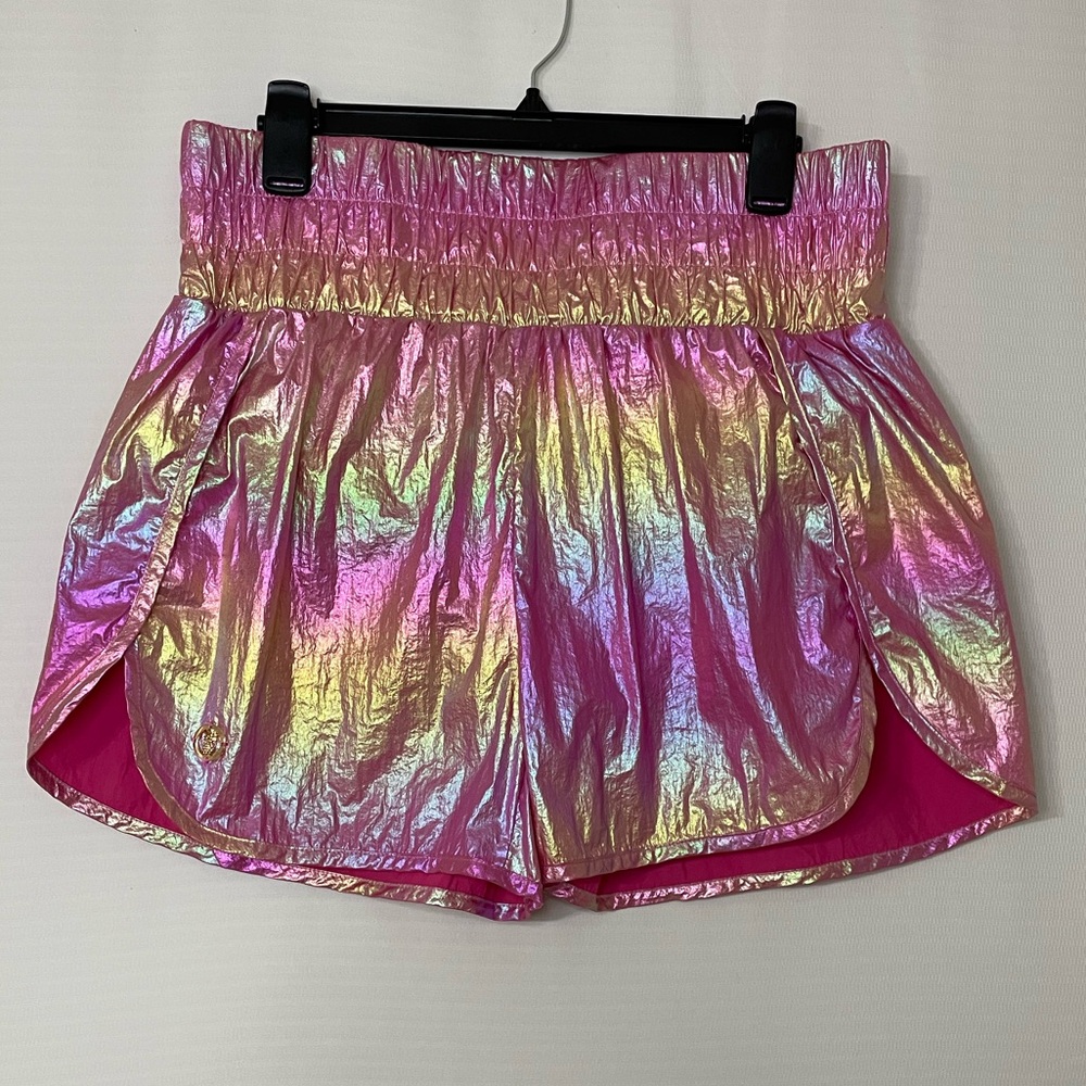 Simply Southern Iridescent Pink High Waist Women’s Shorts